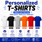 Personalized DTF Printed T-Shirt featuring custom photo, logo, text, or artwork printed in vibrant full color using premium DTF technology