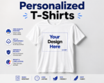 Personalized DTF Printed T-Shirt featuring custom photo, logo, text, or artwork printed in vibrant full color using premium DTF technology