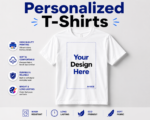 Personalized DTF Printed T-Shirt featuring custom photo, logo, text, or artwork printed in vibrant full color using premium DTF technology