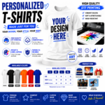 Custom DTF printed T-shirt with personalized design