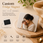 Personalized Photo Fridge Magnet featuring custom UV printed photo design with strong magnetic backing