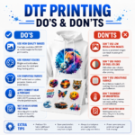 Custom DTF Gang Sheet with premium direct-to-film transfers for custom apparel printing