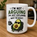 Sarcastic everyday life mugs featuring funny raccoon, grumpy cat and owl designs on white ceramic mugs.