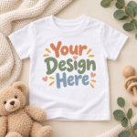 Custom Infant Fine Jersey Tee Rabbit Skins 3322 personalized baby T-shirt with custom printed design
